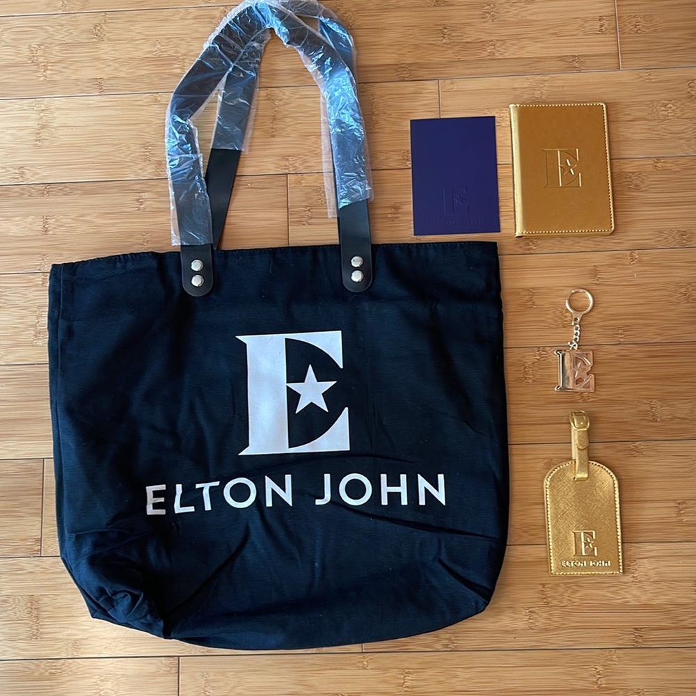 Elton John Farewell Tour VIP Swag Bag Tote Bag Tour Purple Interior